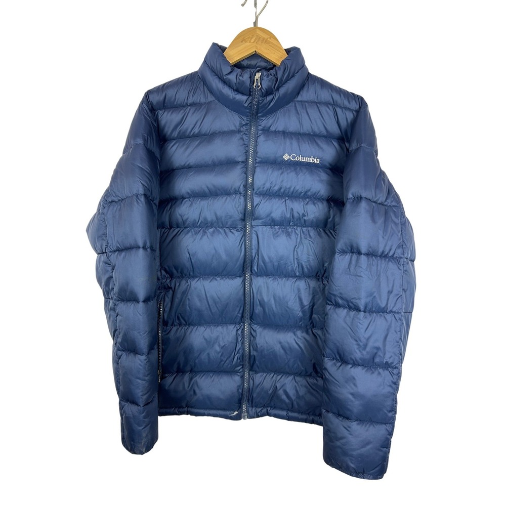 Columbia Navy Blue Puffer Jacket Quilted Lightweight Outdoor Gorpcore Size M‎